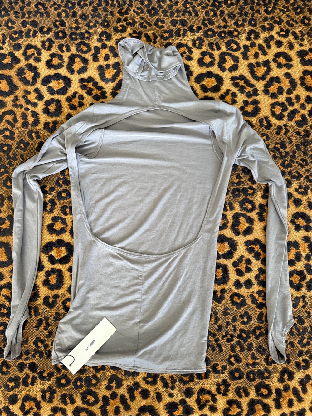 Joah Brown NWT đź’‹FINAL OFFERđź’‹Lightweight Gray Turtleneck Top - Picture 5 of 5